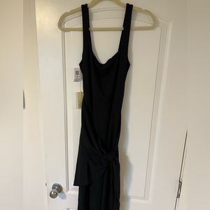 Aritzia black new Saturn midi dress size large